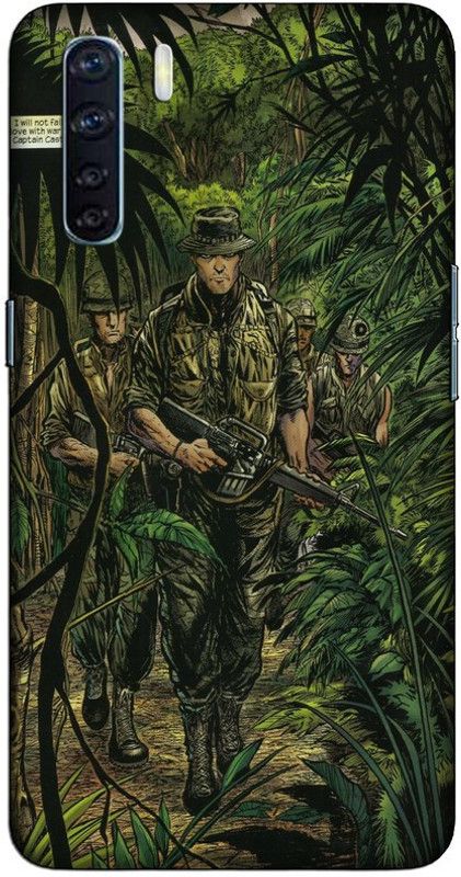 CROKIAN Back Cover for Oppo F15 Soldier Back Cover  (Multicolor, Hard Case, Pack of: 1)
