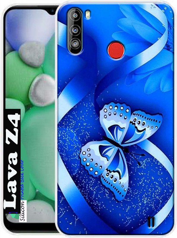KENTAROELENE Back Cover for Lava Z4, Lava Z4 Back Cover  (Multicolor, Dual Protection, Silicon)