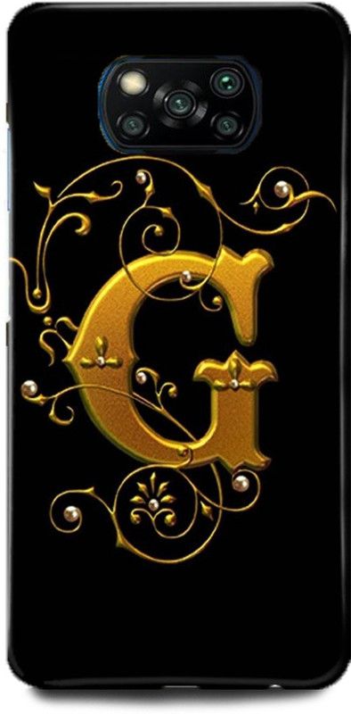 MP ARIES MOBILE COVER Back Cover for POCO X3  (Black, Gold, Hard Case, Pack of: 1)