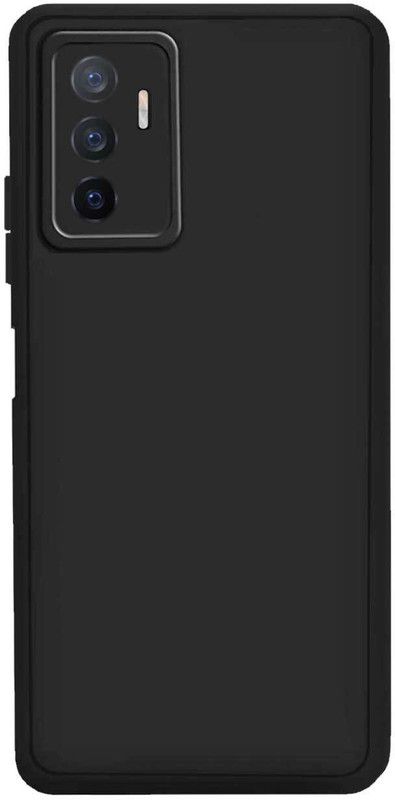 RRTBZ Back Cover for Vivo V23e 5G  (Black, Silicon, Pack of: 1)