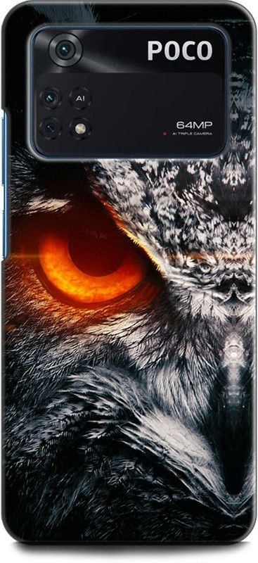 INDICRAFT Back Cover for POCO M4 Pro OWL, NIGHT WATCH, ABEJ, BEOGRAD, TRIPPY  (Multicolor, Shock Proof, Pack of: 1)