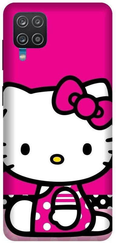 Vinsmoke Back Cover for Samsung F12 Hello Kitty, Cute, Kitty, Cartoon  (Multicolor, Shock Proof, Pack of: 1)