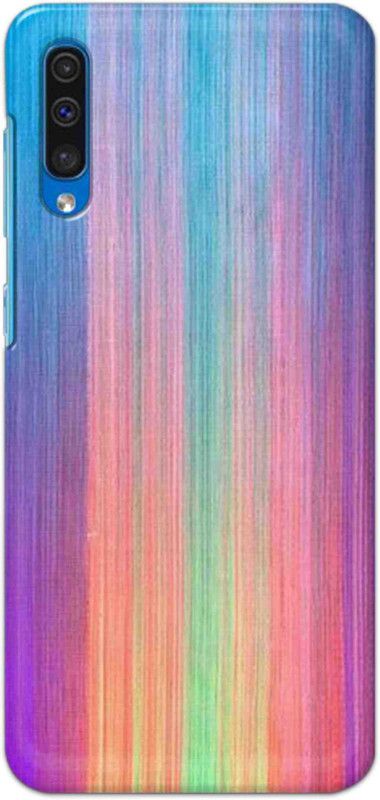 NDCOM Back Cover for Samsung Galaxy A50 Fabric Colors Printed  (Multicolor, Hard Case, Pack of: 1)