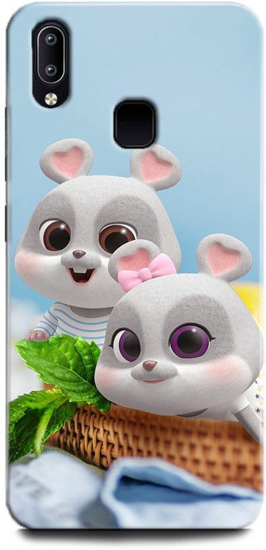 Afterglow Back Cover for Vivo V9 Youth RABBIT, CARTOON, PET, Cute RABBIT  (Multicolor, Shock Proof, Pack of: 1)