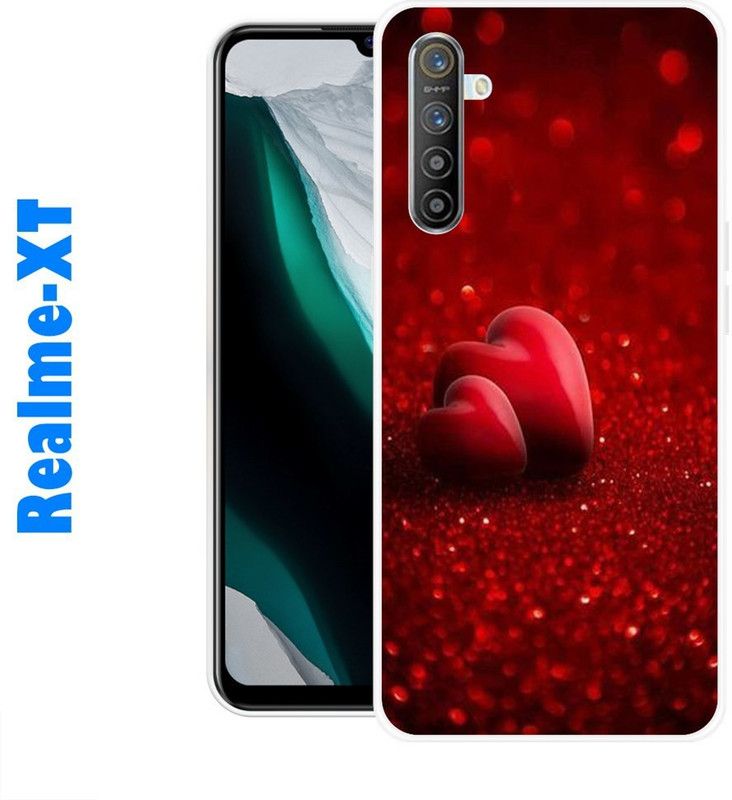 CellWorld Back Cover for Realme XT  (Red, Silicon)