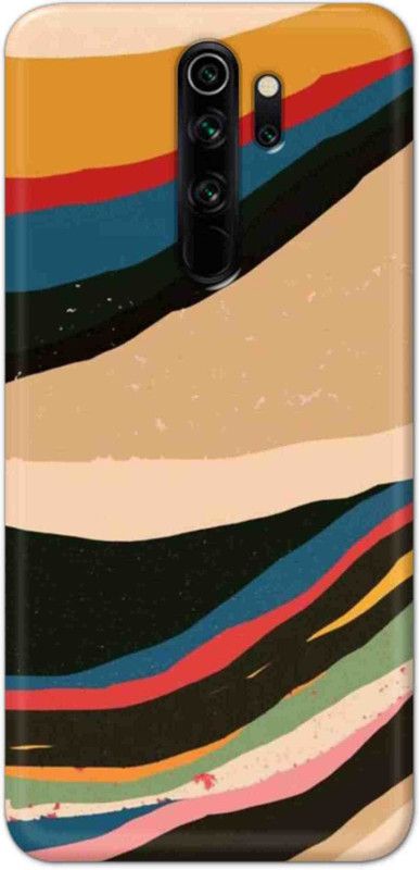 NDCOM Back Cover for Redmi Note 8 Pro Color Wave Pattern Printed  (Multicolor, Hard Case, Pack of: 1)
