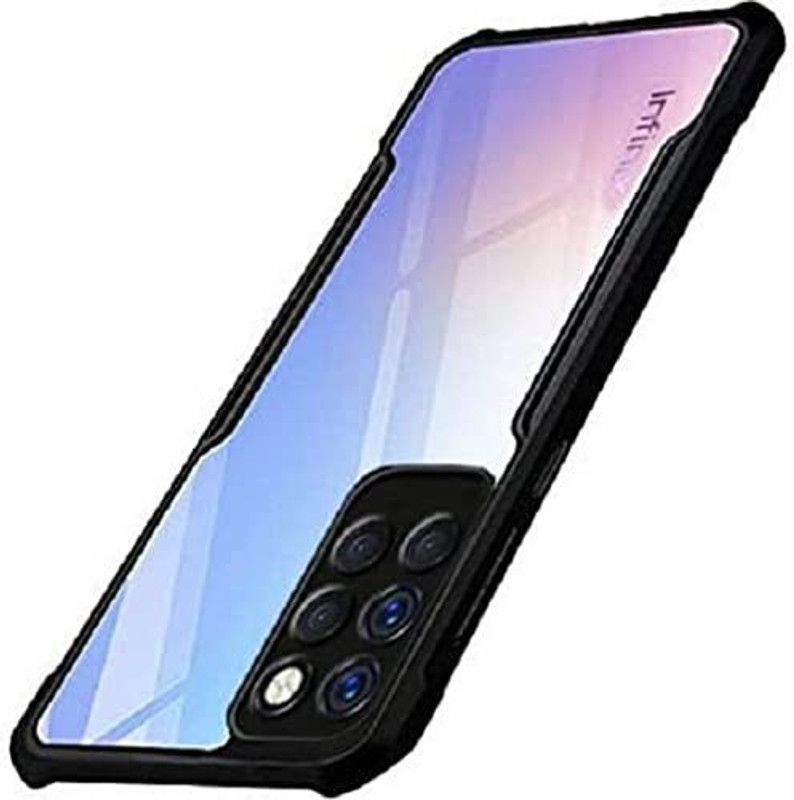 kursa hub Back Cover for INFINIX NOTE 10 PRO  (Black, Grip Case, Pack of: 1)