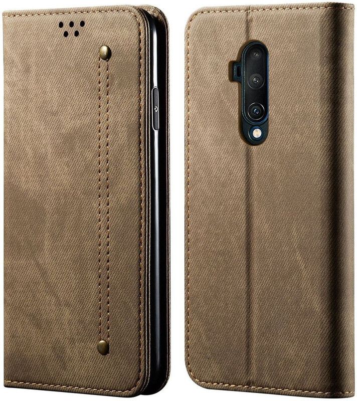 Mofi Flip Cover for OnePlus 7T Pro / 1+7T PRO / One Plus 7T PRO  (Khaki, Magnetic Case, Pack of: 1)