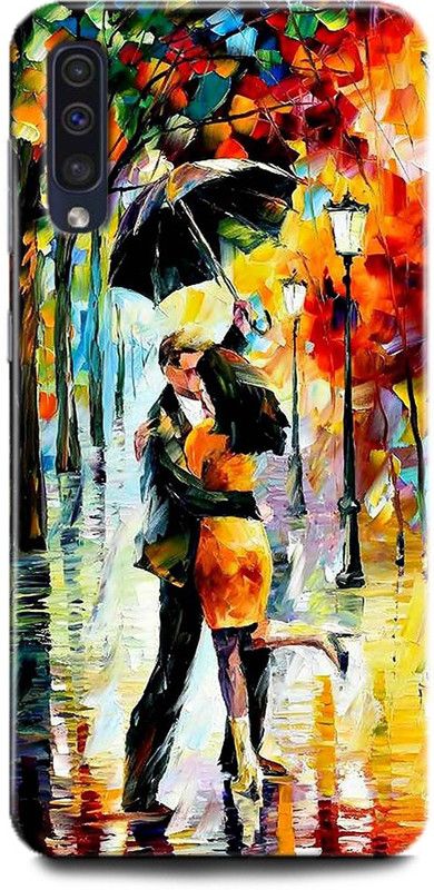 INDICRAFT Back Cover for Samsung Galaxy A30s PAINTING, GIRL, ABSTRACT ART, LOVE, GIRL AND BOY  (Multicolor, Hard Case, Pack of: 1)