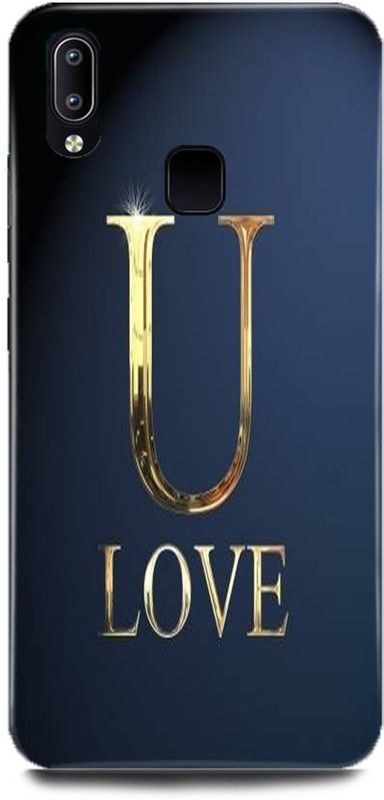 Dimora Back Cover for Vivo Y91, 1811,U,letter,U,alphabet,U,love,U,name  (Multicolor, Hard Case, Pack of: 1)