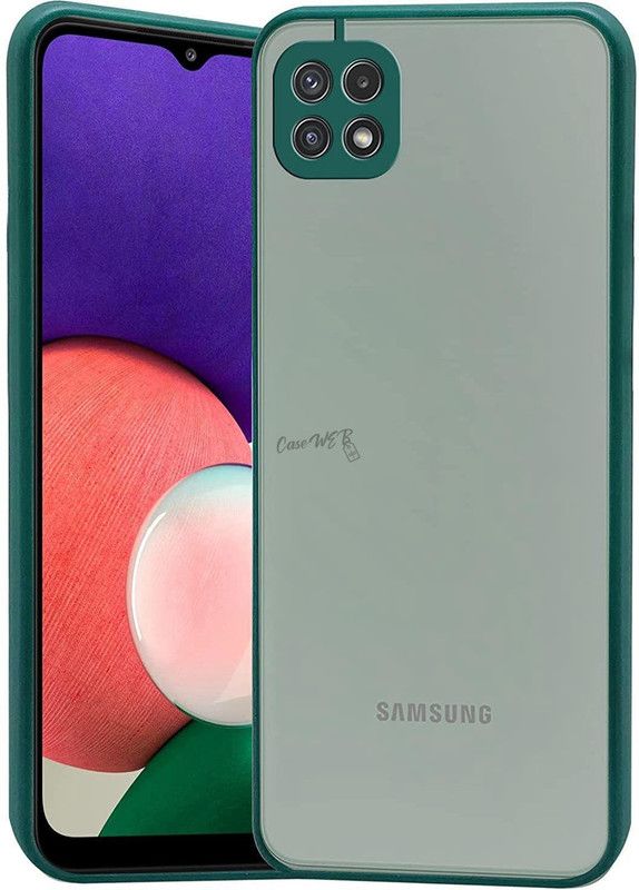 CaseWEB Back Cover for Samsung Galaxy F42 5G  (Green, Shock Proof)