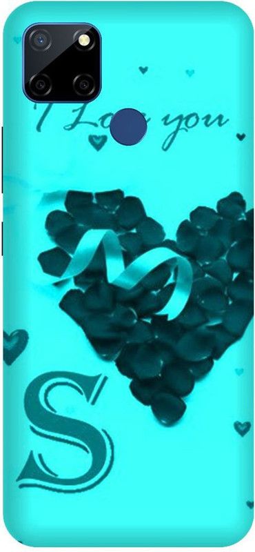 3D U PRINT Back Cover for Realme C25s,RMX3197 S letter,S name S word  (Blue, Waterproof, Pack of: 1)
