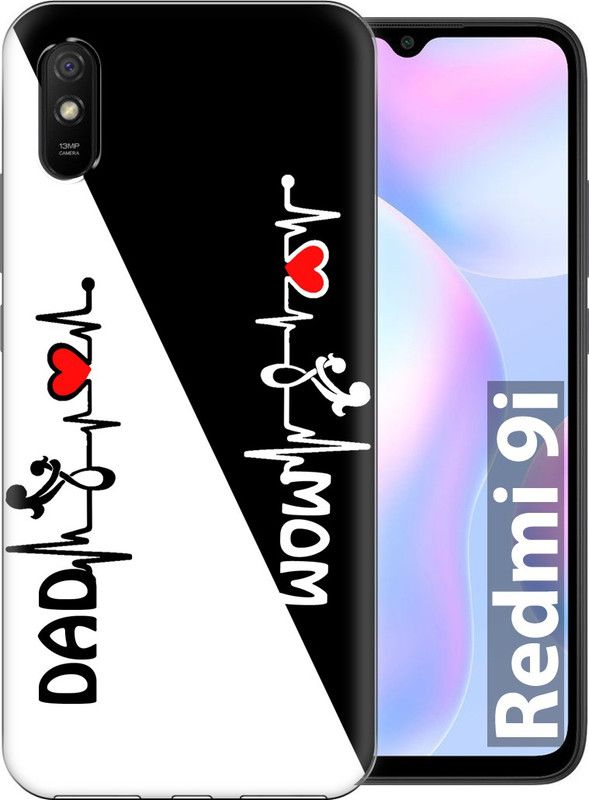 Fashionury Back Cover for Redmi 9i  (Multicolor, Grip Case, Silicon, Pack of: 1)
