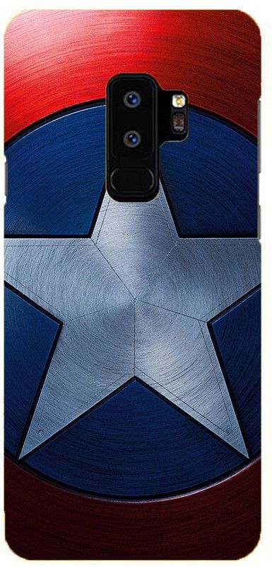 NDCOM Back Cover for Samsung Galaxy S9 Plus Avengers Captain America Shield Printed  (Multicolor, Hard Case, Pack of: 1)