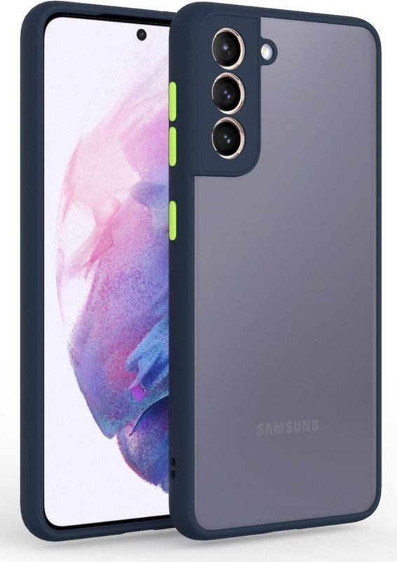 Gorilion Back Cover for Samsung Galaxy S22 5G  (Blue, Camera Bump Protector, Pack of: 1)