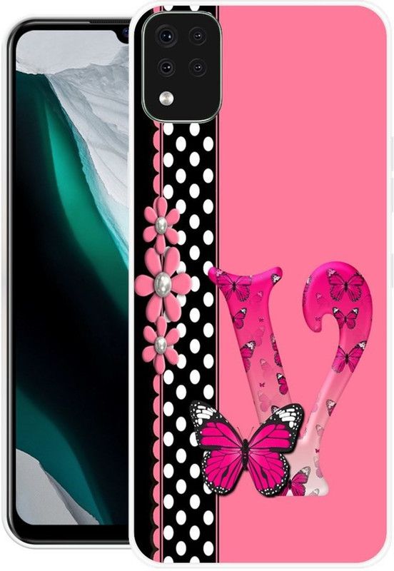 PINKZAP Back Cover for LG K42  (Black, Pink, Grip Case, Silicon, Pack of: 1)