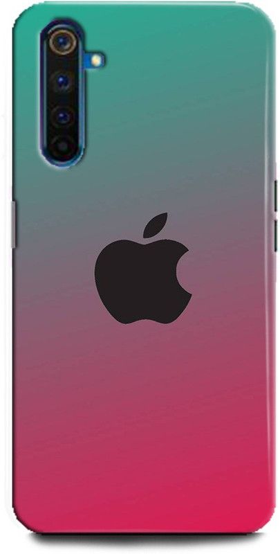 Afterglow Back Cover for Realme 6 APPLE LOGO, APPLE, IPHONE, APPPLE PHONE, IPHONE 11  (Multicolor, Shock Proof, Pack of: 1)