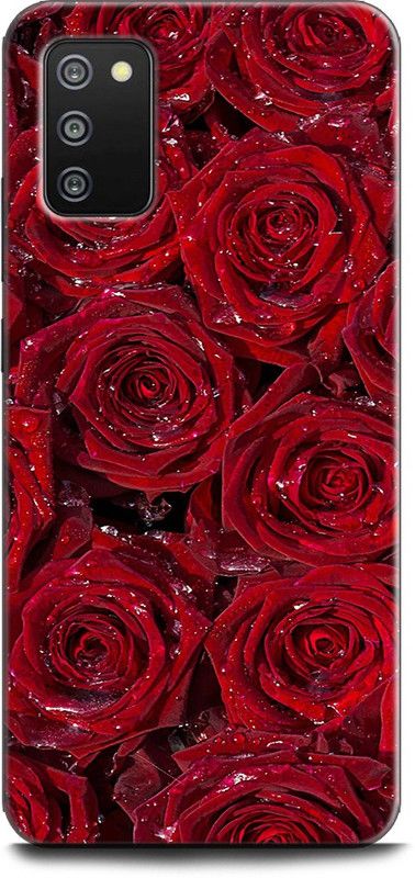 Wall Art Back Cover for SAMSUNG Galaxy M02s RED ROCE, ROSES, FLOWERS, NATURE, ABSTRACT, TEXTURE  (Multicolor, Dual Protection)