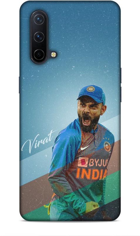 zingcart Back Cover for OnePlus Nord CE 5G, Virat's aggression Printed Back Cover Case  (Multicolor, Hard Case, Pack of: 1)