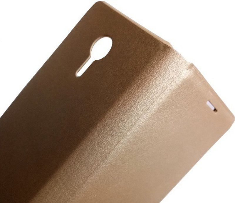 MARSHLAND Flip Cover for Lenovo Zuk Z2 Pro Zuk Z2 Pro  (Gold, Waterproof, Pack of: 1)