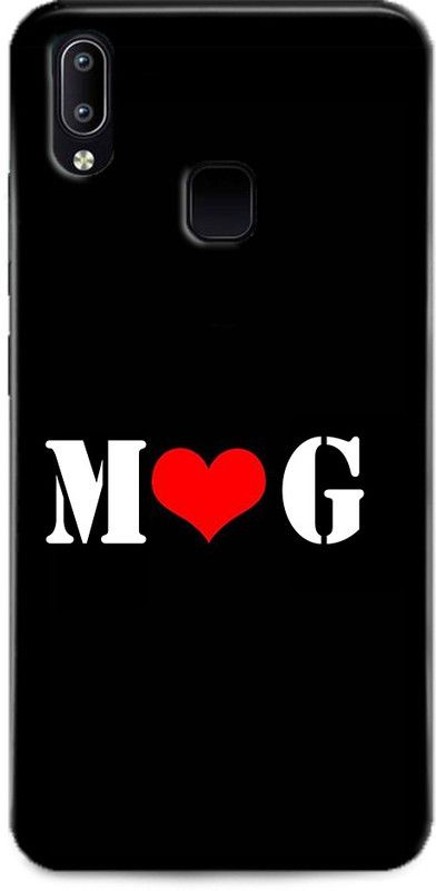 Afterglow Back Cover for Vivo V9 M G, G LOVES M, NAME, LETTER, ALPHABET, MG LOVE, HART  (Multicolor, Shock Proof)
