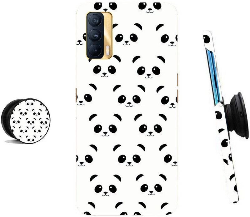 ZAPPY Back Cover for Realme X7  (White, Black, Cases with Holder)