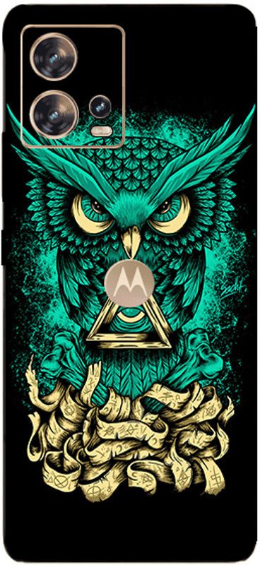 BUGGU Motorola Edge 30 Fusion Mobile Skin  (Ultra Super Angry Owl Skin With High Matte Finish.)