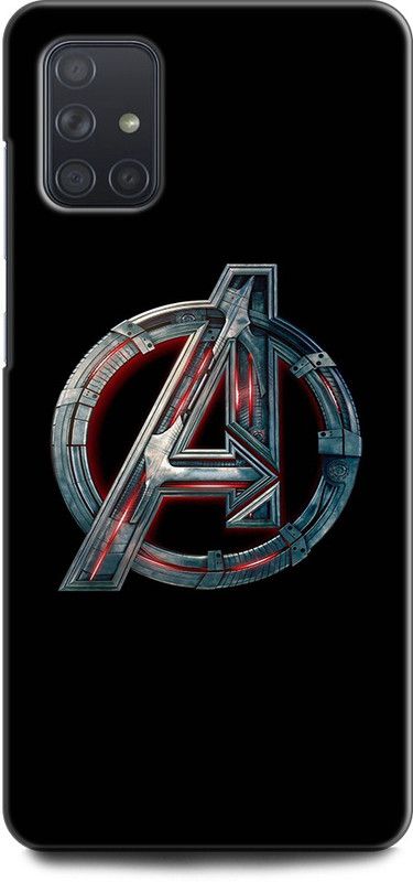 Afterglow Back Cover for SAMSUNG Galaxy A71 AVENGERS LOGO, AVENGERS, SIGN, MARVEL, AVENGER, COMIC  (Multicolor, Shock Proof, Pack of: 1)