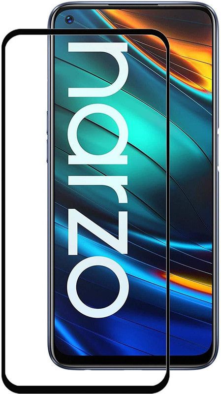Caseline Edge To Edge Tempered Glass for Realme Narzo 30 Pro  (Pack of 1)