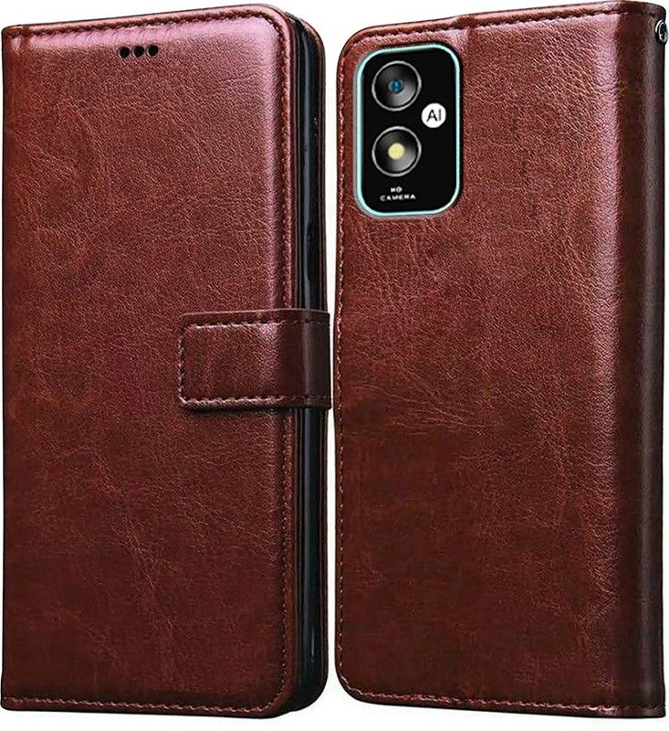 Casotec Back Cover for Itel A23s 4G  (Brown, Silicon, Pack of: 1)