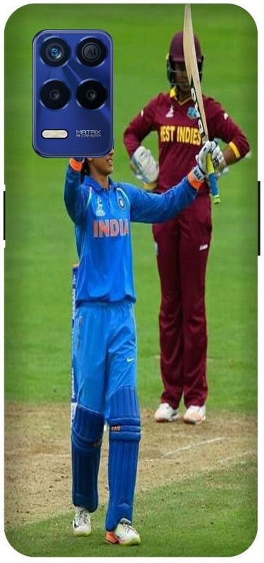 Bluvver Back Cover for Realme 8s 5G , RMX3381, Printed Smriti Mandhana indian cricket woman Back Cover  (Multicolor, Hard Case, Pack of: 1)