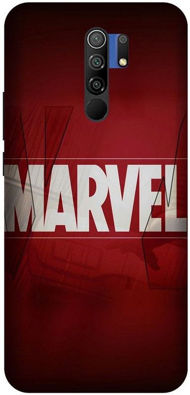 Yoprint Back Cover for Mi Poco M2 Marvel logo Printed back Cover  (Multicolor, Hard Case, Pack of: 1)