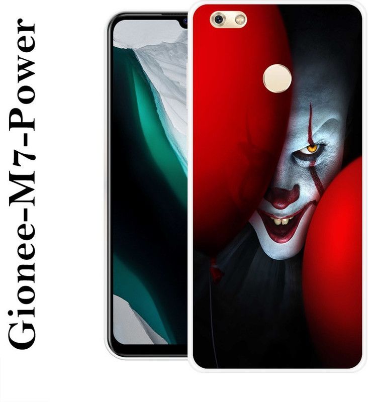 INDIALAND Back Cover for Gionee M7 Power  (Grey, Red, Silicon)