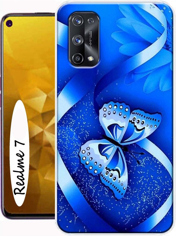 MORITZ Back Cover for Realme 7, Realme 7 Back Cover  (Multicolor, Dual Protection, Silicon)
