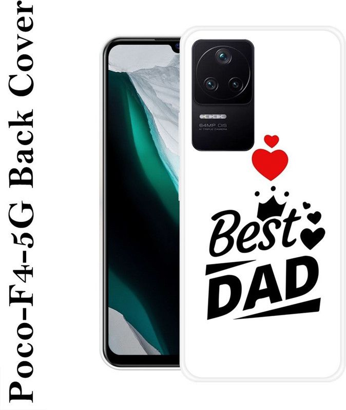 SIMAWAT Back Cover for Poco F4 5G  (White, Black, Grip Case, Silicon, Pack of: 1)