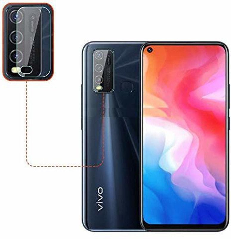 Transparent Back Camera Lens Glass Protector for Vivo y30  (Pack of: 2)
