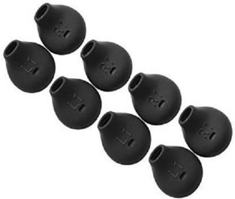 qweezer Earbuds Black Earbuds for u Earbuds for Earbuds u Headphones Cushion In The Ear In The Ear Headphone Cushion  (Pack of 4, Black)