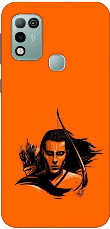 REALKING Back Cover for Infinix Hot 10s  (Orange, Grip Case, Silicon, Pack of: 1)