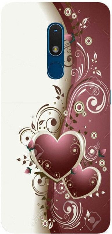 mitzvah Back Cover for Nokia C3 2020  (Beige, Maroon, Silicon, Pack of: 1)