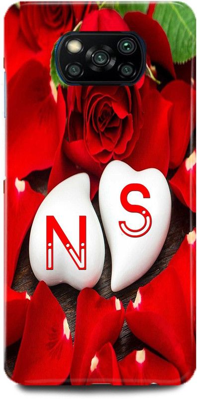 Ignite Back Cover for POCO X3, MZB9965IN,N LOVES S NAME,N NAME, S LETTER, ALPHABET,N LOVE S NAME  (Multicolor, Hard Case, Pack of: 1)