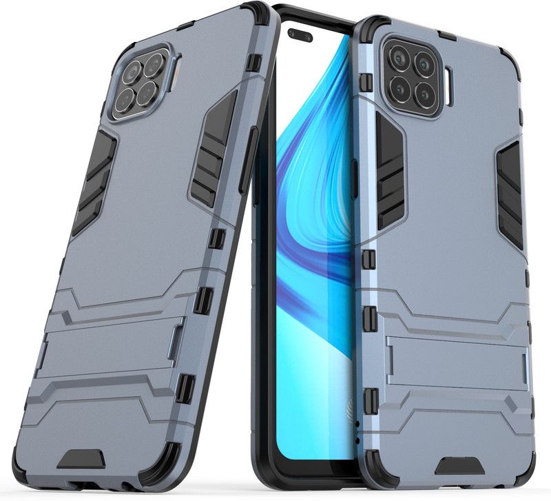 Zobrix Back Cover for OPPO F17 Pro  (Blue, Shock Proof, Pack of: 1)