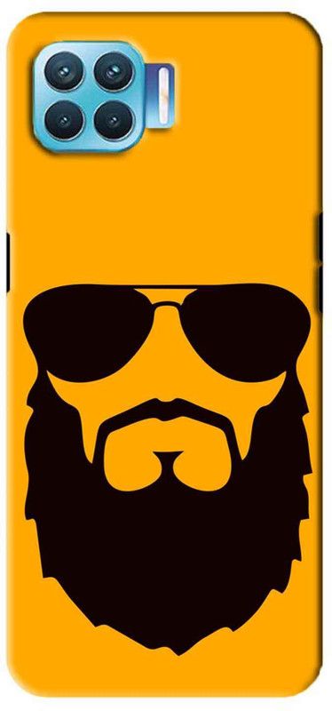 NDCOM Back Cover for OPPO F17 PRO Beard Look Printed  (Multicolor, Hard Case, Pack of: 1)