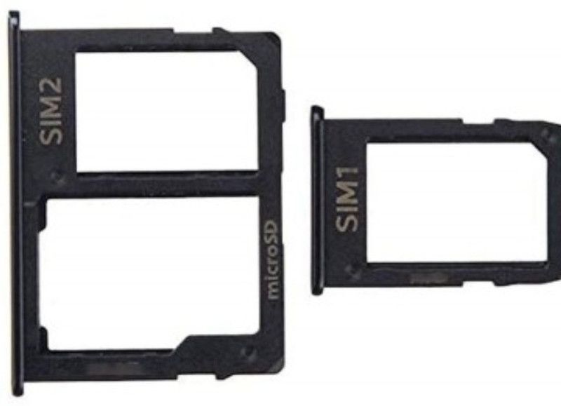 VNSALES Sim Card Tray  (Compatible With Samsung Galaxy J4 Plus - Black)