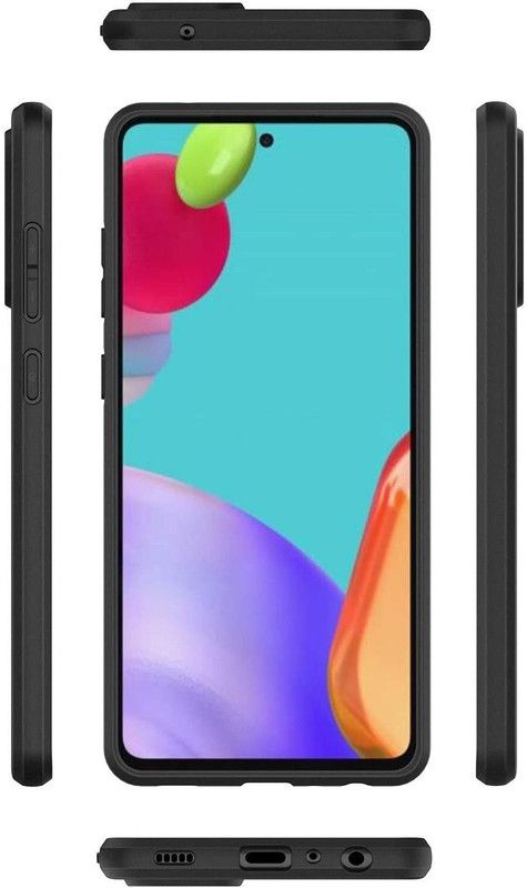 Phone Care Back Cover for Samsung Galaxy A72  (Black, Grip Case, Pack of: 1)