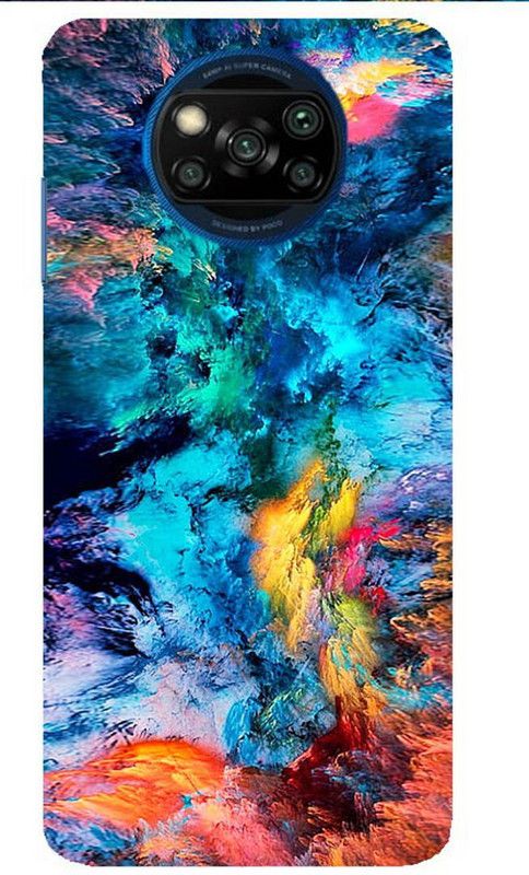 Flipkart SmartBuy Back Cover for Poco X3  (Multicolor, Hard Case, Pack of: 1)