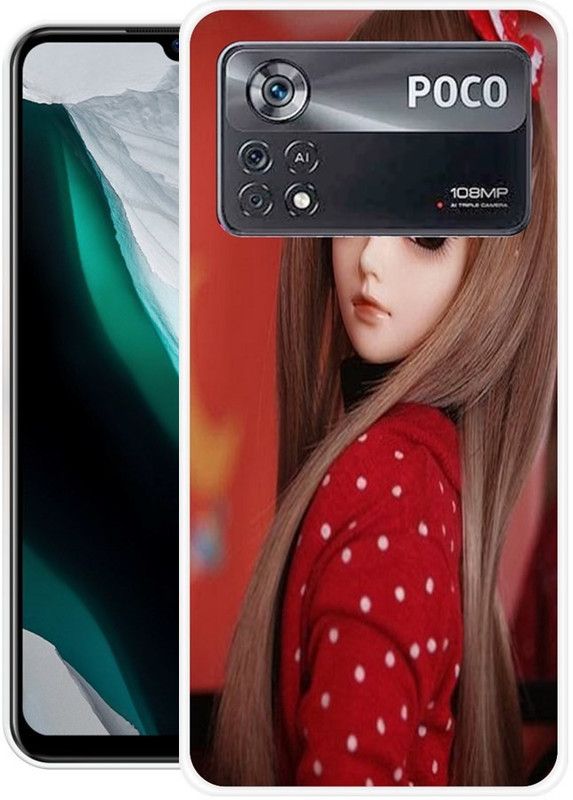Khadoliya Back Cover for POCO X4 Pro 5G  (Maroon, Beige, Grip Case, Silicon)