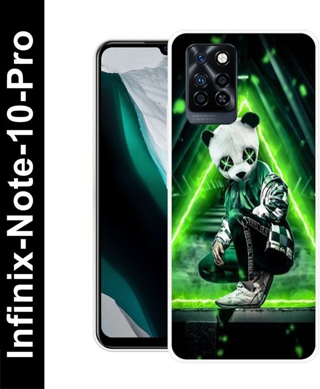 Aabra Back Cover for Infinix Note 10 Pro  (Green, Flexible, Silicon, Pack of: 1)