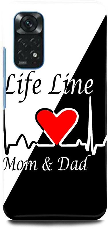 play fast Back Cover for Redmi Note 11S LIFE, LINE, MOM, DAD, LOVE  (Multicolor, Hard Case, Pack of: 1)