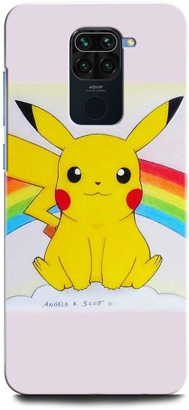 INTELLIZE Back Cover for REDMI Note 9 M2003J15SI PIKACHU, POKEMON, GAME, CARTOON, PICACHUDEADPOOL  (Multicolor, Hard Case, Pack of: 1)