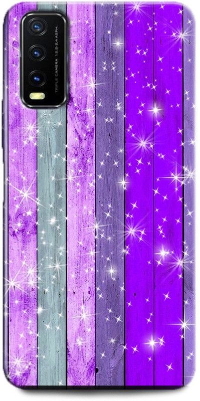 INDICRAFT Back Cover for Vivo Y12G, V2068 BLUE WALL, TEXTURE, ABSTRACT ART, COLORFUL, STARS  (Multicolor, Dual Protection, Pack of: 1)